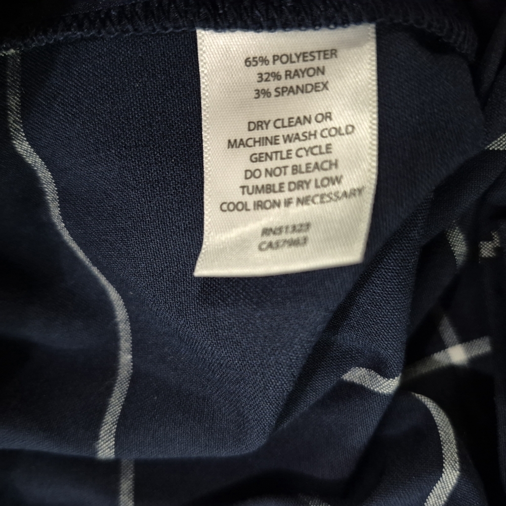 Halogen Blue and White Wide Leg‎ Pants Sz 18 - Picture 5 of 8